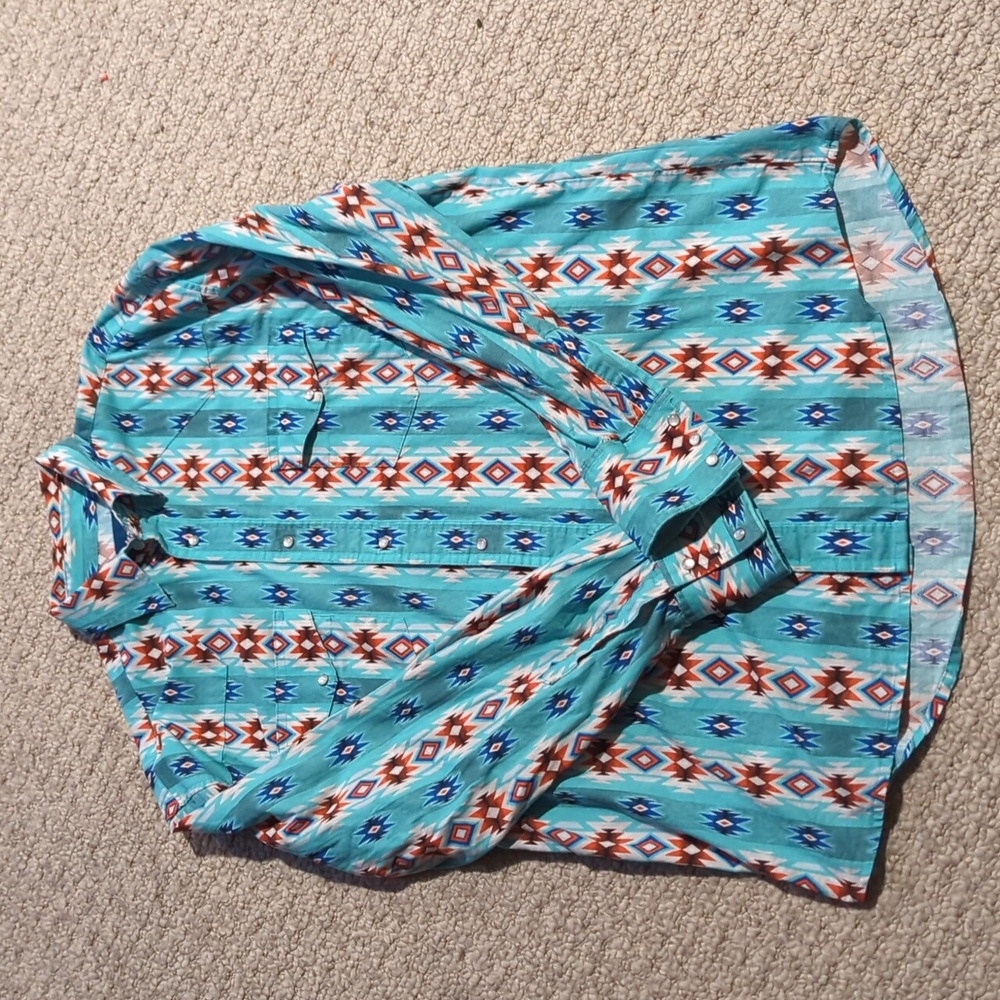 Vintage Wrangler Pearl Snap western shirt